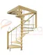 Деревянная межэтажная лестница ЛЕС-10